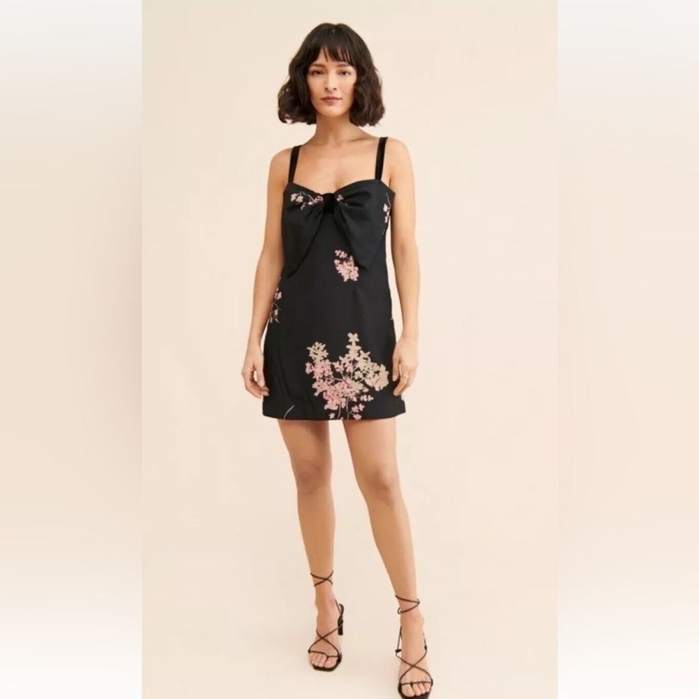 Free people mini bow floral dress